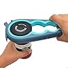 Otstar Jar Opener Bottle Opener and Can Opener for Weak hands, Seniors with Arthritis and Anyone with Low Strength, Mutil Jar Opener Get Lids Off Easily (Blue and Grey)
