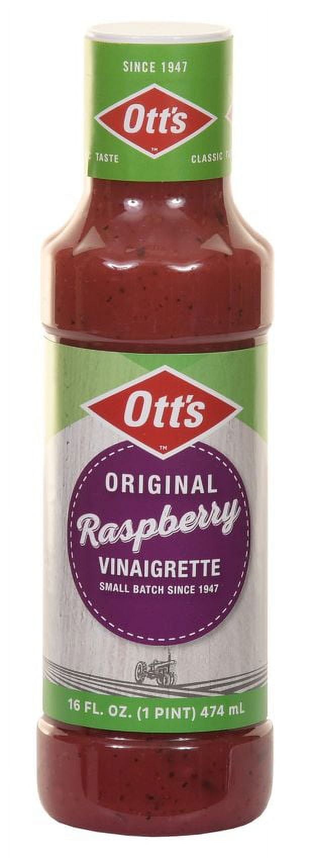Ott's Raspberry Vinaigrette Salad Dressing, 16 fl oz Bottle