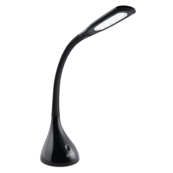 OttLite Creative Curves LED Desk Lamp, Table Lamp, Task Lamp | 4 Brightness Settings | Great for Home, Office, Dorm, Sewing Table | Black