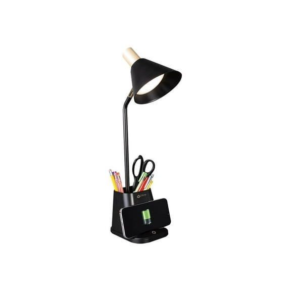 OttLite Merge LED Desk Lamp with USB and Wireless Charging