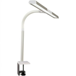Ott-Lite L24554 Task Plus High-Definition 24-Watt Floor Lamp, Dove Grey