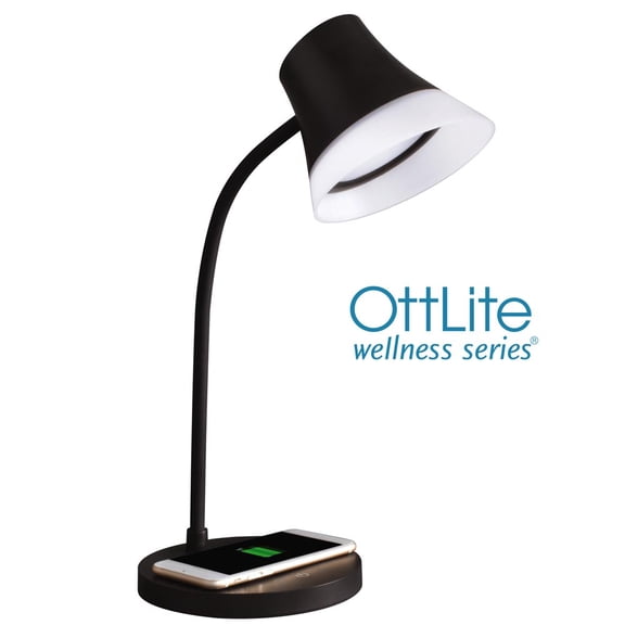OttLite Wellness Shine LED Desk Lamp 17" Black (CS03KQI)
