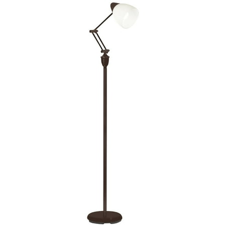 OttLite - Webster LED Floor Lamp - Brown