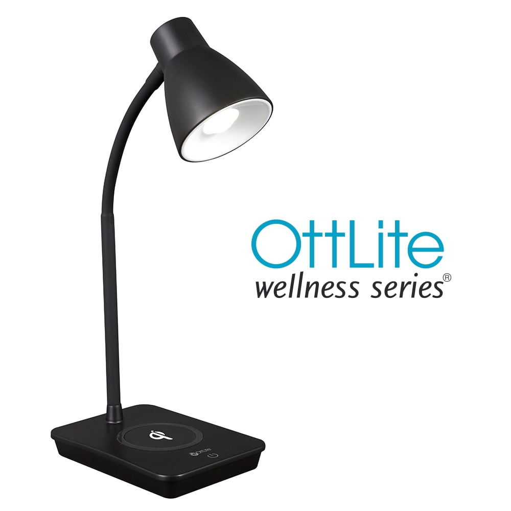 OttLite Wellness Series  Wireless Charging LED Table Lamp