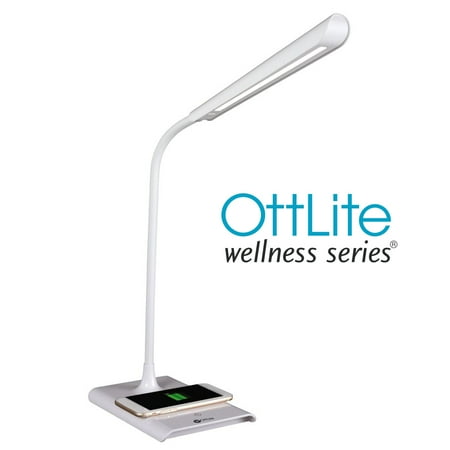 OttLite - Power Up LED Desk Lamp with Wireless Charging