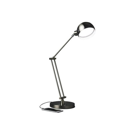 OttLite - Refine LED Desk Lamp with USB Port - Brushed Nickel
