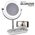 thumbnail image 1 of OttLite Wireless Charging LED Makeup Mirror - Illuminated Magnifying Light with USB Port, White, 1 of 7