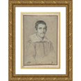 thumbnail image 1 of Ottavio Leoni 11x14 Gold Ornate Wood Frame and Double Matted Museum Art Print Titled - Portrait of Piermarino Bernabo (1618), 1 of 4