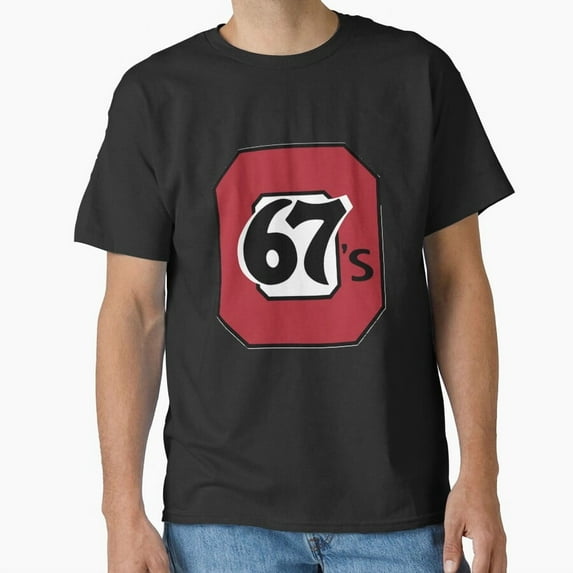 Ottawa 67s OHL Hockey Club Vintage Logo Sport Retro Graphic Aesthetic Unisex Classic T-Shirt A427, From S to 5XL