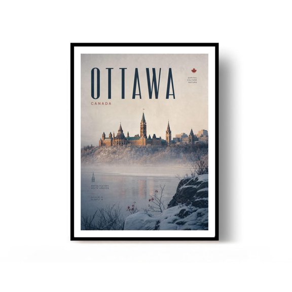 Ottawa City Travel Wall Art Decor Unframed Paper Print