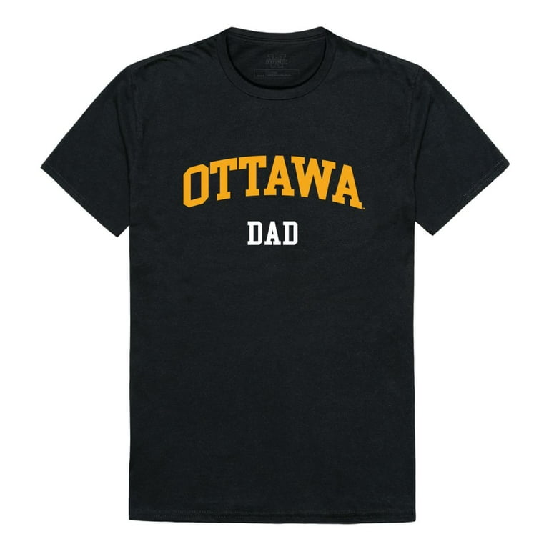 Ottawa Gibby OU Braves Braves Dad T Shirt Black Small