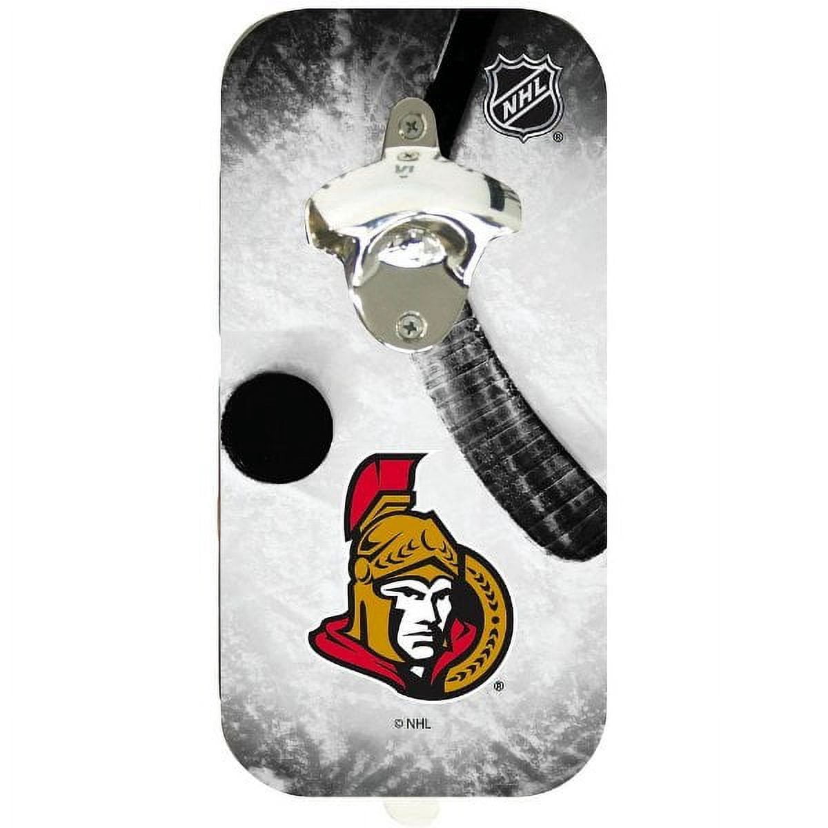 Ottawa Hockey Senators Magnetic Bottle Opener - Mounts to any Magnetic (Refrigerator, etc.) Surface