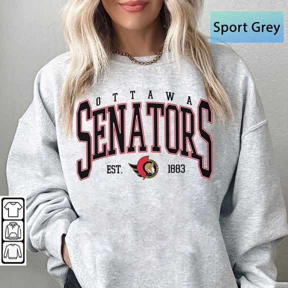 Ottawa Hockey Sweatshirt Crewneck, Vintage Senators shirt, Ottawa Hockey Fan shirt, Hockey Tee, Senators Sweatshirt