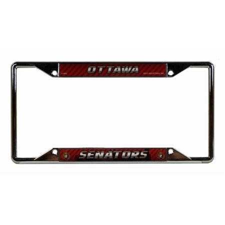 Ottawa Hockey Senator's Chrome EZ View License Plate Frame