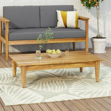 Ottawa Outdoor Acacia Wood Coffee Table, Teak