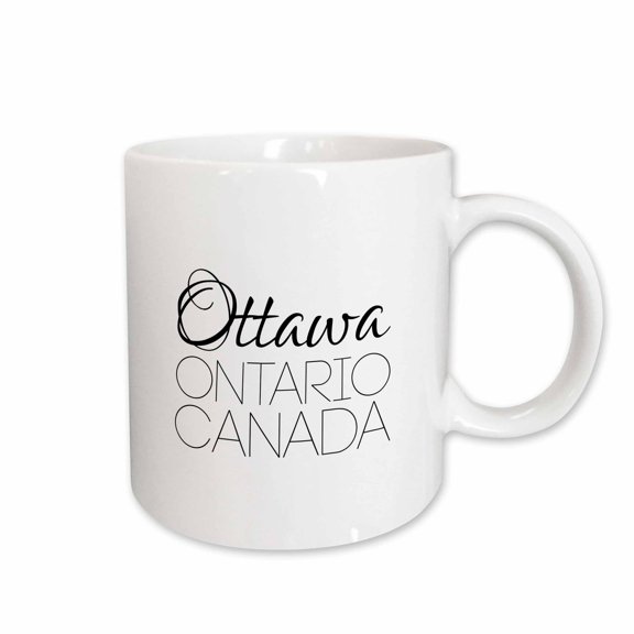 3drose, Ottawa, Province Ontario, Canada. Patriot Home Town Elegant Gift, 15oz Mug