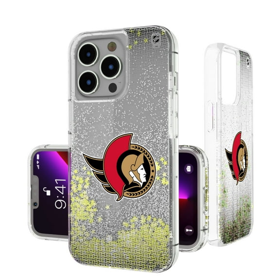 Ottawa Senators Linen Logo iPhone Glitter Case