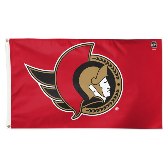 WinCraft Ottawa Senators 3' x 5' Single-Sided Deluxe Primary Team Logo Flag
