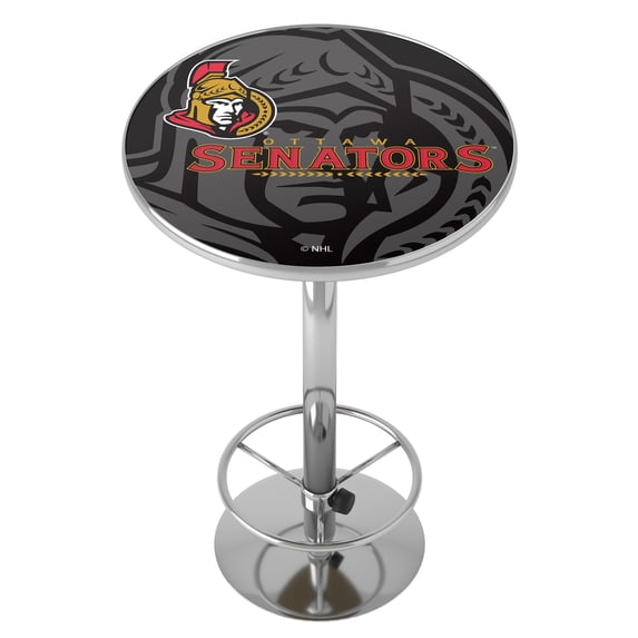 Ottawa Senators Watermark Bar Table with Adjustable Footrest and ...