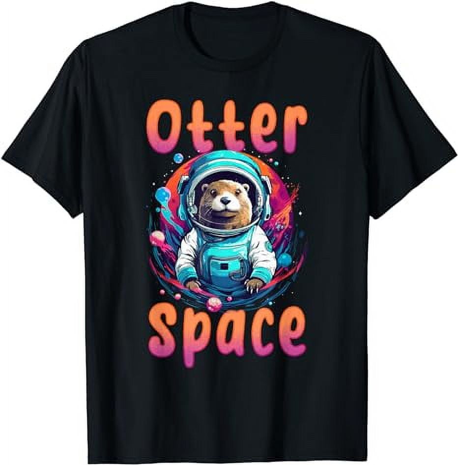Otter Space! Space Otter T-Shirt. Otter Pun Cute Otter Shirt main image 1