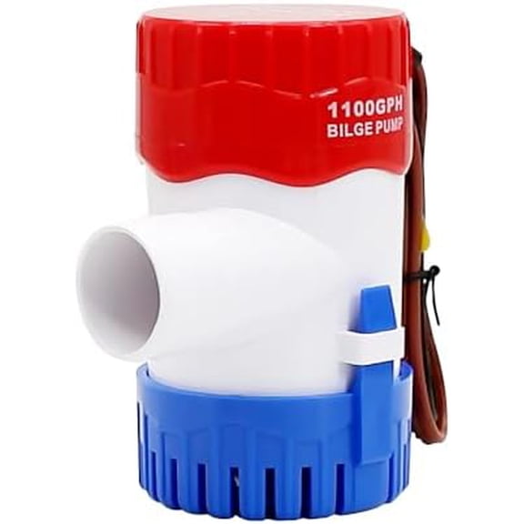 Otter Beach 1100 GPH Bilge Pump, Small Size, Portable,12V  Operated, Non Submersible Water Pump, Suitable for  Floating ,Watering and Irrigation