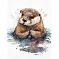 thumbnail image 1 of Otter Blanket Cute Animal Fleece Blanket Soft Fuzzy Plush Throw Blankets for Couch Bed 40"x50", 1 of 6