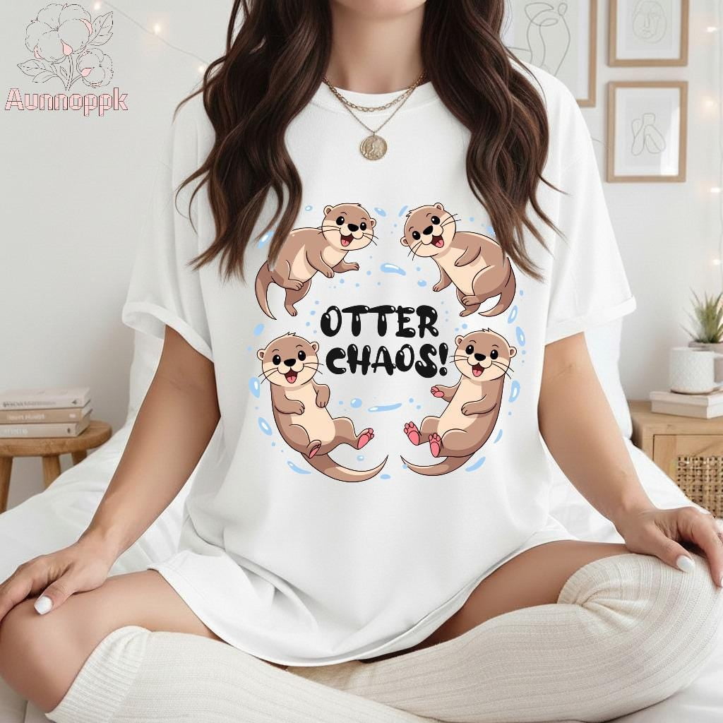 Otter Chaos Shirt, Otter Lover Tee, Animal Lover Gift, Veterinarian ...