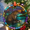 thumbnail image 1 of Otter Christmas Ornament, Ceramic/Acrylic Ornament, Mom’s Day Keepsake, Romantic Valentine Decor, Festival Season Ornament, Treasured Memory 2025, 1 of 5
