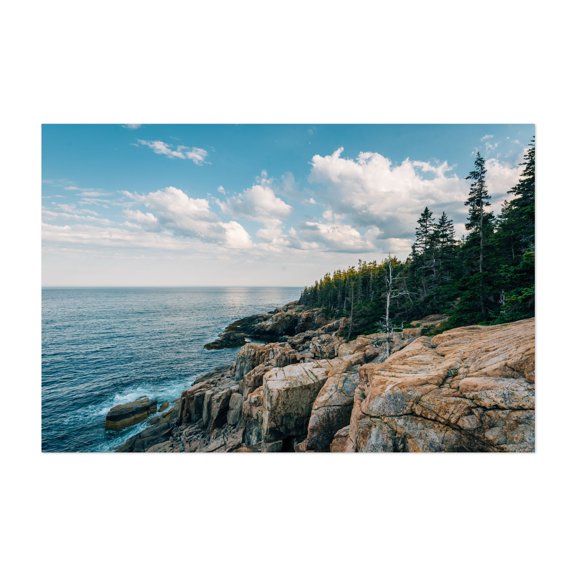 Otter Cliff 01 - Maine Photography Ocean Coast Landscape Nature Scenic Forest Coastal Unframed Wall Art Print 4 x 6 inches