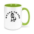 thumbnail image 1 of Otter Coffee Mug, Otter Lover, Otter Choas, Otter Mug, River Otter Cup, Gift For Her, Sublimated Mug, Gift For Otter Lover, Otter Chaos Cup, GREEN, 1 of 1