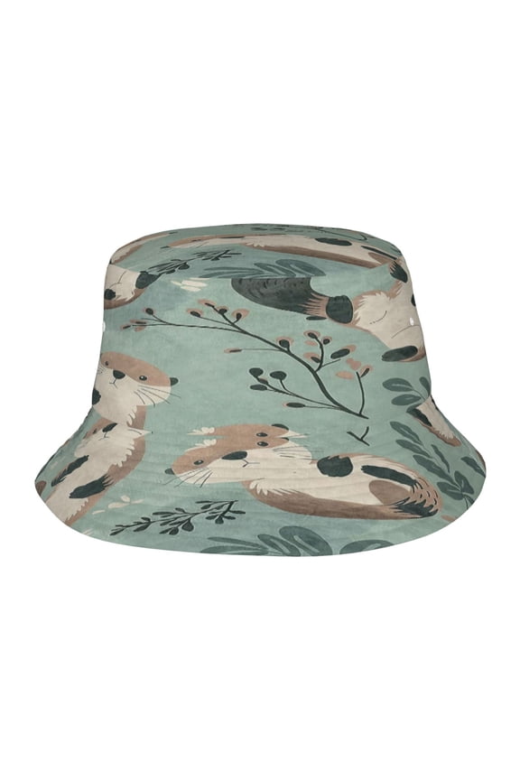 Otter Cute Animal Fisherman's Hat Lightweight and Breathable Sun Hat Suitable for Both Men and Women