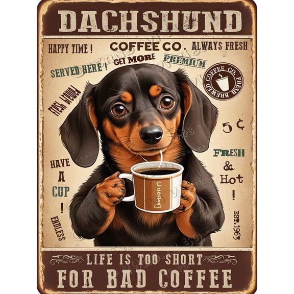 Otter Decor Coffee No Coffee No Workee Antique Aluminum Sign,12x16 inches,Shabby Chic Decor, Funny Wall Decor for Cafes Coffee Shop Club Decor,Housewarming Gifts