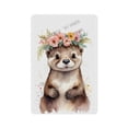 thumbnail image 1 of Otter with Flower Crown Nursery Aluminum Sign – Cute and Playful Decor for Baby’s Room, Girl’s Room, Playroom – Ideal Gift for Nature-Inspired Spaces 8x12 inch, 1 of 8