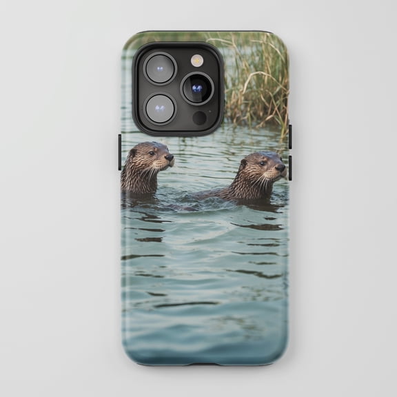Otter For All iPhone Series Tough Phone Case Nature Realistic