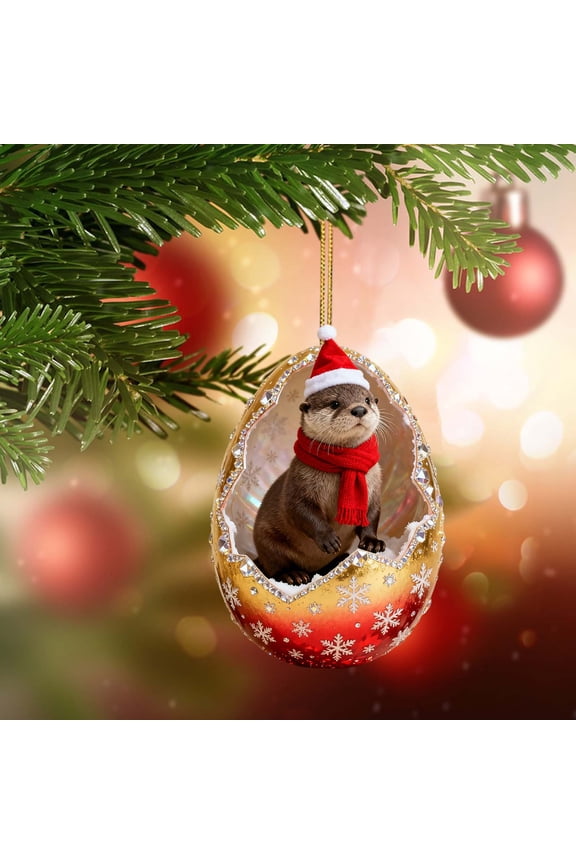 Otter Fox Raccoon Mink Backpack Charm Animal Acrylic Pendant Car Mirror Ornament Keychain Decor Cute Accessories for Bags Keys Personalization Woodland Aquatic Theme Charms