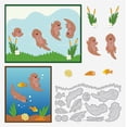 thumbnail image 1 of Otter Metal Cutting Dies Fish Seaweed Shells Flowers Conch Embossing Stencil for Card Making Scrapbooking Paper Craft, 1 of 7
