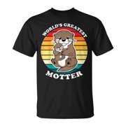 Otter Mom World'S Greatest Motter Otter Mommy T-Shirt
