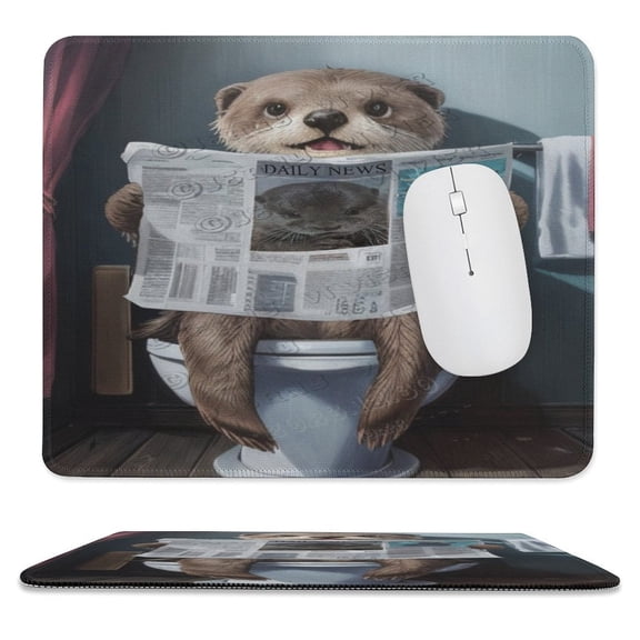 Otter Mouse pad,Otter Customized Rectangle Non-Slip Rubber Mousepad Gaming Mouse Pad, Stitched Edge,Funny Office Presents 10"x12"