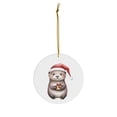 thumbnail image 1 of Otter Ornament Funny Ocean Christmas Tree Decoration Cute for Sea Lover Adorable Xmas Gift Idea Present White Elephant Secret Santa Animal, 1 of 3