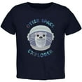 thumbnail image 1 of Otter Outer Space Explorer Cute Toddler T Shirt Navy 2T, 1 of 1