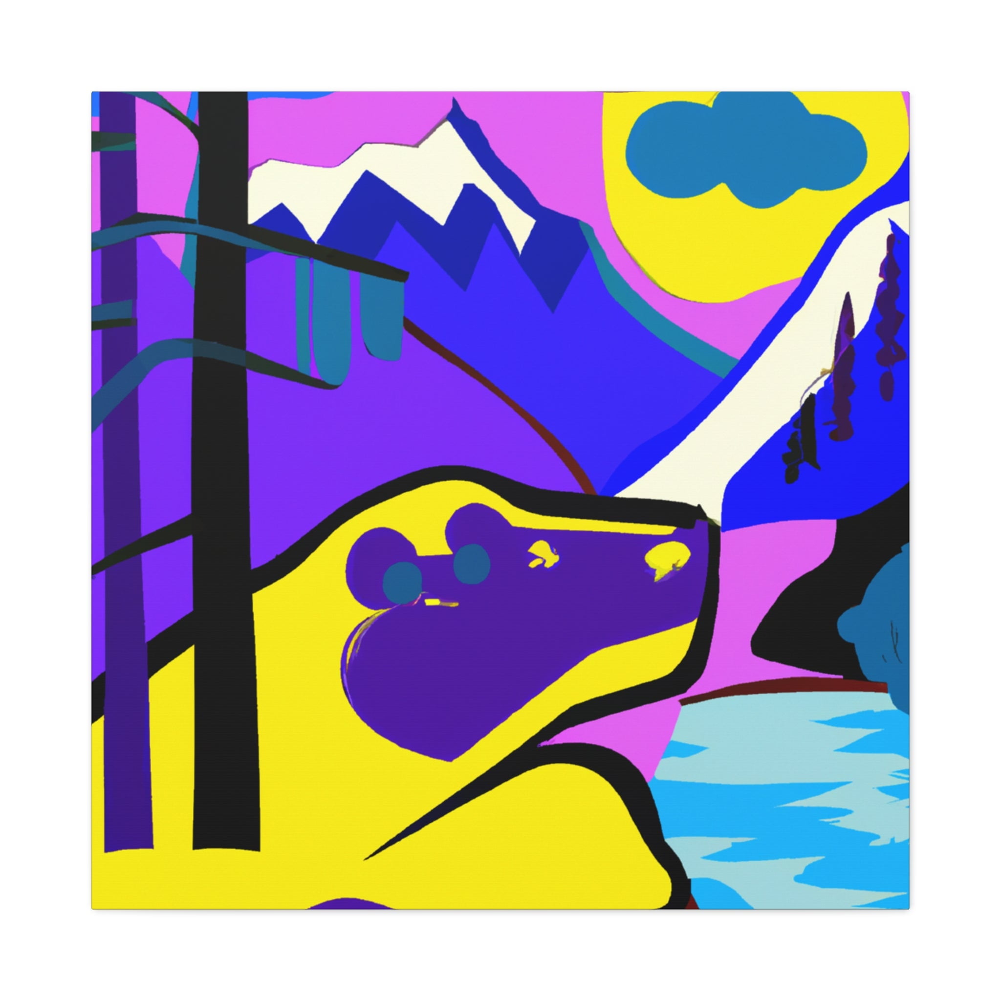 Otter Pop Art Dream - Canvas - Walmart.com
