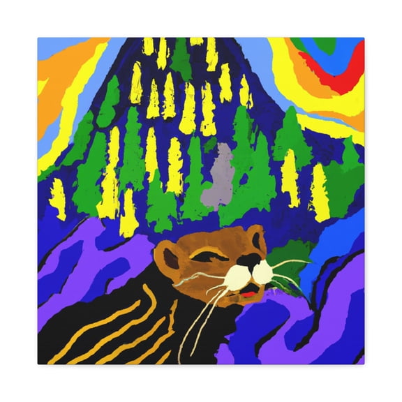 Otter Pop Art Frenzy - Canvas