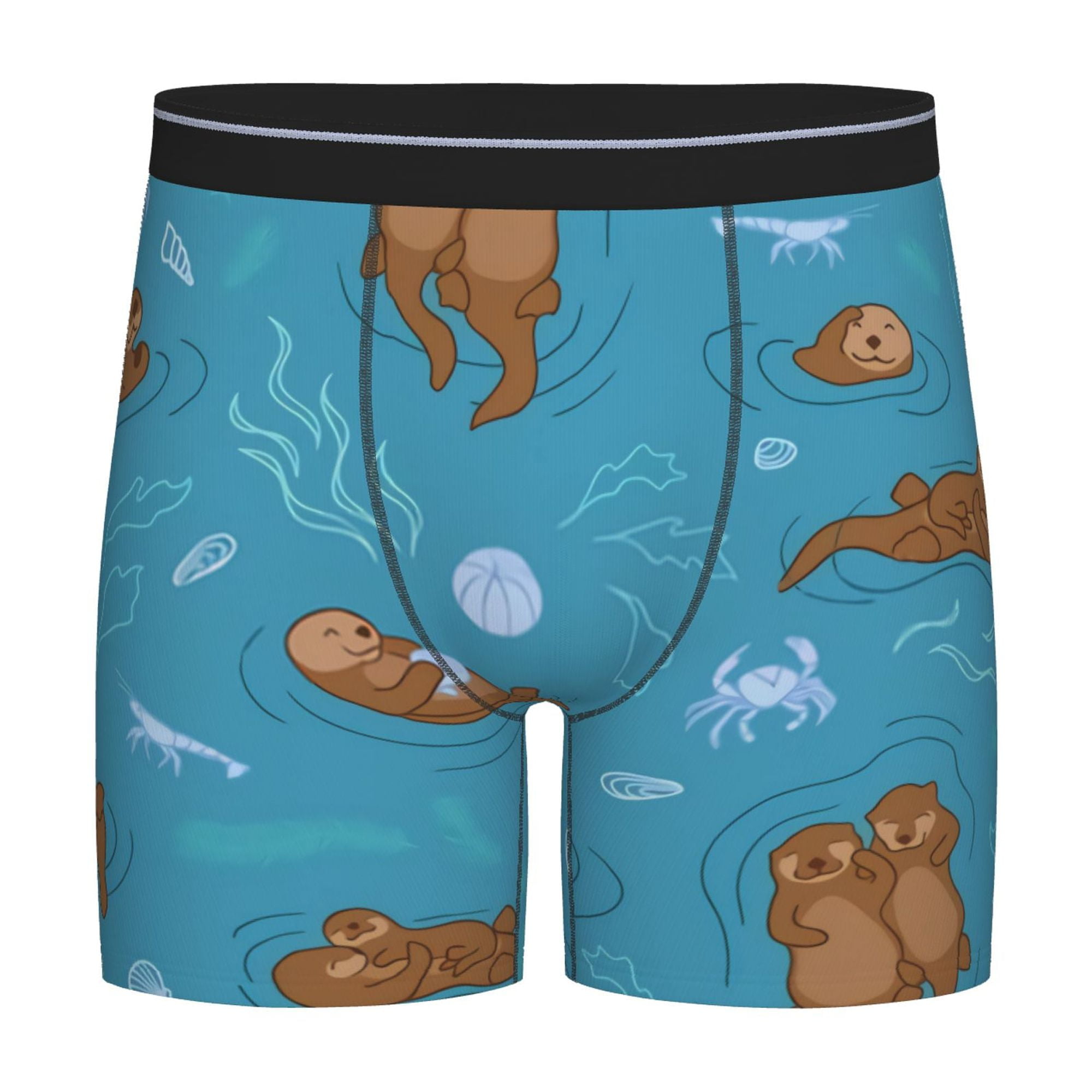 Otter Repeats The Sea Men's Novelty Underwear Men Boxer Briefs Comfort