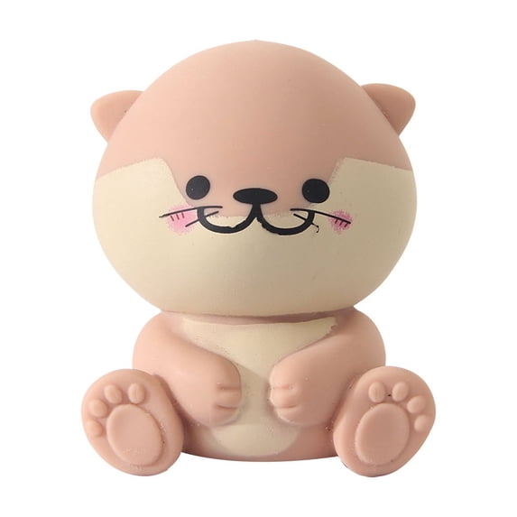 Otter Squishy Adult Decompression Squeeze Toy Slow Rising Fidget Stress Ball for Teens Kids Anxiety Relief Anti-Stress Travel Portable Desk Decoration Fun