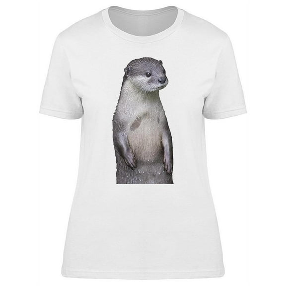 Otter Standing T-Shirt Women -Image by Shutterstock, Female Small