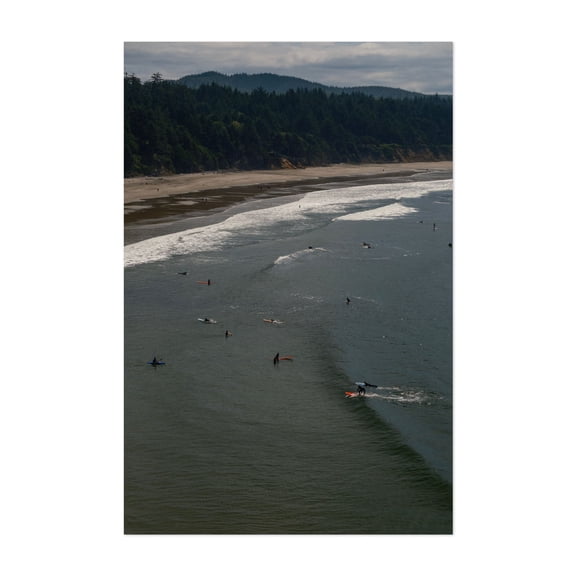 Otter Surf Rock - Otter Rock Oregon Photography Surf Beach Ocean Waves Coastal Nature Seascape Unframed Wall Art Print 4 x 6 inches
