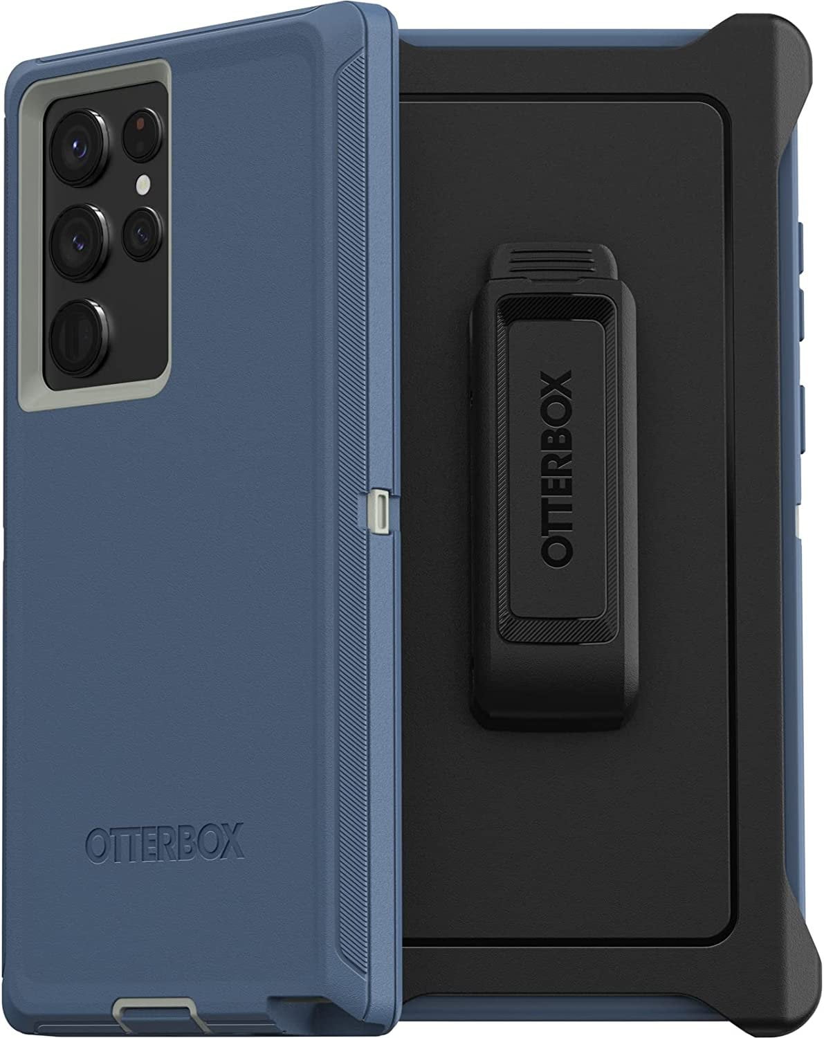 OtterBox 77-86374 Plastic Cell Phone Case with Holster Clip Kickstand for Samsung, Blue