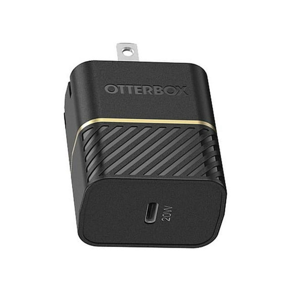 OtterBox 78-80214 Black Shimmer USB-C Fast Charge Wall Charger, 20W