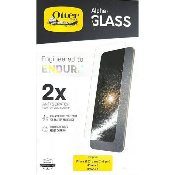 OtterBox ALPHA GLASS Screen Protector iPhone 7 / iPhone 8 / iPhone SE 2nd Gen