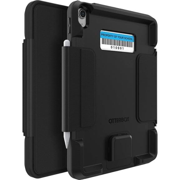 OtterBox Achiever Series Folio ST Case for iPad 10th Gen (Only) - Black - Screenless - Rugged & Durable - Multi-Layer Protection - 10 Pack - (Ideal for Business Customer)